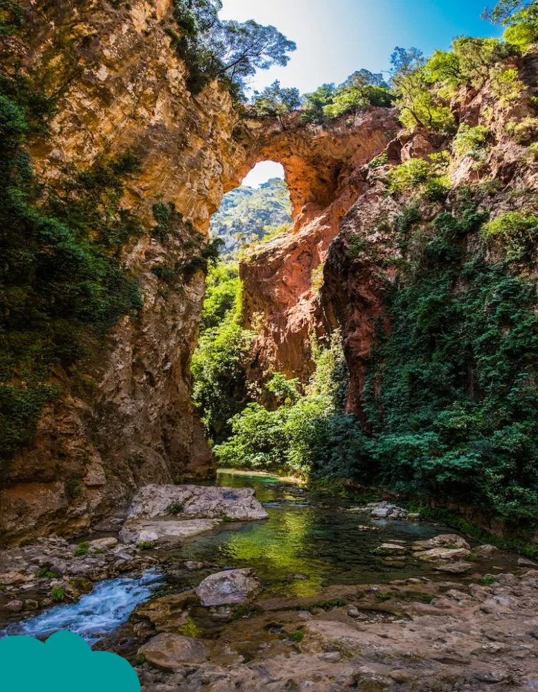 Beginner Hiking Trails in Morocco on the Akchour God’s Bridge route