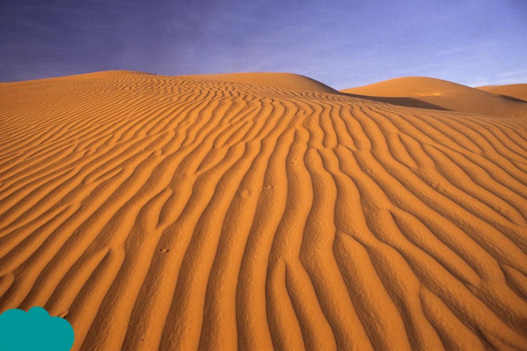 Panoramic view of Erg Chebbi dunes – Around Dunes and Khamlia Village