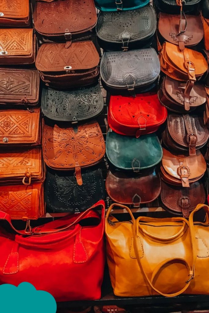 How to Negotiate in Marrakech Souks: shopping for leather bags and poufs