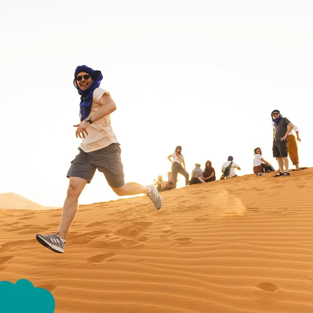 Solo camel ride at sunset in Merzouga Sahara Desert – Solo Travel Morocco