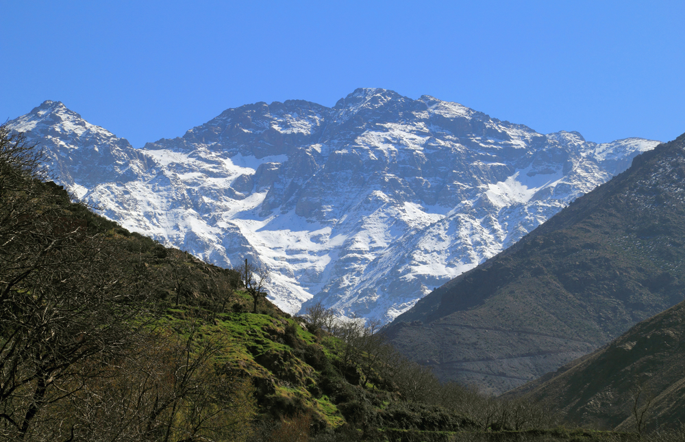 Hiker exploring Toubkal National Park – Atlas Mountains Hikes